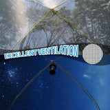 LOYEAHCAMP 4 Person Blackout Camping Tent, Easy Setup Waterproof Family Dome Tent for Camping with Rainfly, Portable Double Layer Large Family Tent for Outdoor Camping&Hiking
