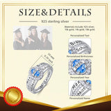 Oseew 2027 Custom Birthstone Class Ring for Women Men (Oval