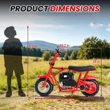 BRM40 Mini Gas Pit Bike for Teens 40cc 4-Stroke Dirt Bike for 18 MPH