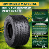 Wiltire 2 Pack 20x10.00-8 Lawn Mower Tire,20x10-8 Lawn Tractor Turf Tires for Most Lawn & Garden Utility Vehicles,20x10x8 nhs Garden Tire, 4 Ply Tubeless,1190lbs Capacity