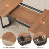 Itaar 5-Piece Dining Table Set for 4-6 People, 63" Extendable Kitchen Table and 4 Cushion Chairs