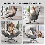Big and Tall Office Chair, Flip Armrests for Pets & Cross Legged Sitting