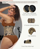 FeelinGirl Workout Waist Trainer Underbust Workout Cincher Hourglass Corset Body Shaper for Women Leopard L