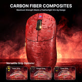 ATTACK SHARK RS3 ULTRA Carbon Fiber Wireless Gaming Mouse, 8K - Red