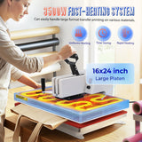 16x24 Heat Press Machine, 3500W Swing Away Heat Press for T-Shirts and Bags