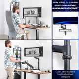 VIVO Ultrawide Wall Mount with Tray, Up to 49 in Screens, MOUNT-V120KB35C
