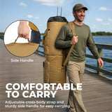 Tough Outfitters Fishing Rod Case - Fishing Pole Case for Travel & Storage - Pole Carrier Bag with Adjustable Shoulder Strap