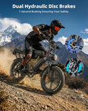 OUXI V8Max Electric Bike for Adults, 20" Electric Dirt Bike with NFC Unlock