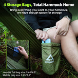 Camping Hammock with Mosquito Net, 2 Person Hammock Tent, Portable Hammocks, Parachute Nylon Hammock for Indoor CROSSHIP