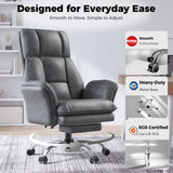 Big and Tall Office Chair, Flip Armrests for Pets & Cross Legged Sitting