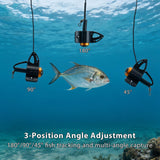 Jiisquilyx Underwater Fishing Camera with Monitor: 6" HD 1080P Portable Fish Finder for Ice/Lake/Sea｜Waterproof Depth Finder for Boats/Kayaks & Murky Waters｜IP68 Ice Fishing Camera with Bright Display