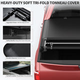 oEdRo Soft Quad-Fold Truck Bed Tonneau Cover for 2009-2026 Ram 1500 5.6ft