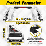 MONOKING Full Size Stainless Steel Roll Bar for Truck with Brake Light, Sports Bar for 2007-2026 Raptor F150 F250 F350 F450 Silverado 1500/2500/3500/4500 Sierra Dodge Ram Tundra Titan