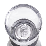 Cole & Mason Flip 180 Chrome Salt and Pepper Mill Set, Adjustable Coarseness, Ceramic Mechanism, Acrylic, 154 mm, Filled Salt and Pepper Grinders