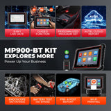 Autel Scanner MaxiPRO MP900-BT KIT: OE Coding 3000 Active Tests 40+ Service