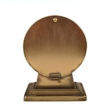 Creative Co-Op Decorative Metal Mantel Clock, Gold Finish