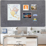 Extra Large Bulletin Board 96" x 48", Felt Pin Board, Dark Gray