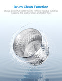 Midea Portable Washing Machine, 0.9 cu. ft with 6 Cycles, Drum Clean, Quick, Stainless Steel Tub, Transparent Lid, LED Display Washing Machine, White