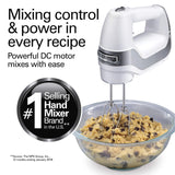 5-Speed Electric Hand Mixer with High-Performance DC Motor, Slow Start Hamilton Beach Professional