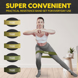 Tribe Lifting Fabric Resistance Bands for Glutes & Legs | 5 Fabric Workout Bands Set | Thick Booty Bands for Squats, Lunges, Hip Training, Physical Therapy