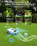 ANTHBOT Genie600 Robot Lawn Mower - NO Wire, Full Band RTK+4-Eye Vision Robotic Lawnmower for 1/4 Acre, Auto Mapping, Multi-Zone Management, Accurate Obstacle Avoidance, Intelligent Path Planning