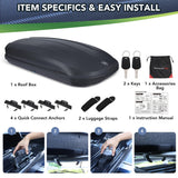 GarveeTech Rooftop Cargo Box Carrier, Dual-Side Opening Luggage Storage
