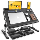 FoldWise 2-in-1 Bed & Lap Desk with Soft Cushion, Adjustable Height & Angle