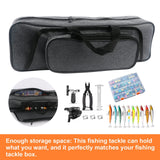Hikary 43CM/17Inch Fishing Rod Case - Portable Folding Fishing Pole Tackle Storage Bag (gray)