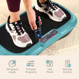 Lifepro Waver Vibration Plate Exercise Machine – High-Intensity Vibration Plate for Lymphatic Drainage – Full-Body Workout Vibrating Platform with Loop Bands – Fitness Equipment for Strength & Toning