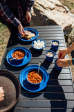 4-Person Enamelware Dining Set for Camping and Backpacking - Camping Gear Essentials for Camping and Backpacking by Caddis Sports