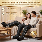VARIPOWDER Air Compression Leg Massager, Foot and Leg Massager for Circulation and Pain Relief, Cordless Air Compression Boots with 7 Modes 5 Intensity for Home Office