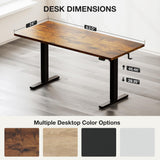 Electric Standing Desk, Height Adjustable Home Office Desk with Memory Presets & Cable Management