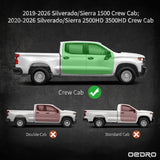 OEDRO Running Boards Compatible with 19-26 Chevy Silverado/GMC Sierra 1500