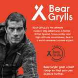 Bear Grylls 65L + 5L Hiking Hydration Backpack, Perfect For Backpacking, Large Pack With Separated Bottom Compartment, Camping, Mountain Biking, Skiing, Snowboarding, For Men and Women - Black