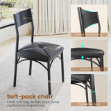 Itaar Round Extendable Dining Table Set for 4-6 People, 5-Piece Kitchen Table Set with 4 Cushion Chairs