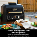 Ninja Woodfire ProConnect Premium XL Outdoor Grill & Smoker, Blue & Gold