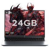 KAIGERR Gaming Laptop, 24GB DDR5 512GB NVMe SSD Laptop Computer with AMD Ryzen 7 H255(8C/16T, Up to 4.9GHz), 16.0 inch Windows 11 Laptop, Radeon RX Vega 8 Graphics,WiFi 6, Backlit KB