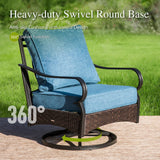 Sophia & William Metal Patio Furniture Set, 4-Piece Outdoor Conversation