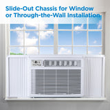 BLACK+DECKER Window or Through The Wall Air Conditioner 18000 BTU, AC Window Unit Cools Up to 1000 Square Feet