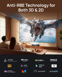 AWOL Aetherion Pro 4K 3D Ultra Short Throw Projector & 120" Matte White Projector Screen Bundle(Aetherion Pro&MW-120)