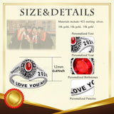 Oseew 2027 18k Gold Class Ring for Women High School College Graduation