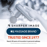 Sharper Image Powerboost Move Aero [New 2026 Version] Mini Deep Tissue Percussion Massage Gun| Muscle Recovery & Pain Relief Massage Tool| Full Body Back & Shoulder Massager| Travel Gift for Men Women