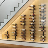 12 Bottle Wall Mounted Wine Rack, Detachable Wine Storage Organizer Used As One or Four | DIY Wall Hanging Wine Holder X-cosrack