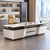 HHEvergreenEnsemble Executive Desk with Desktop,Arc-Shaped Design (94.49IN)