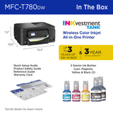 Brother INKvestment Tank 780 Wireless Color Inkjet All-in-One Printer with Duplex Printing | Includes up to 3 Years of Ink in-Box(1) and a 3-Year Limited Warranty(2) (MFC-T780DW)