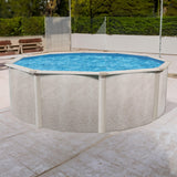 Aquarian Phoenix Round Above Ground Swimming Pool Kit, 18' x 52" - Includes Ladder, Sand Filter Pump, Thru-Wall Skimmer, Liner & Leaf Net, Steel Frame w/Galvanized Walls, Outdoor or Backyard Setup