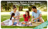 FOODLE Wheat Straw Dinnerware Set - BPA Free & Safety Certified - Unbreakable, Microwave & Dishwasher Safe - Dorm & RV Dishes - Camping Plates Cups and Bowls Set - Great for Kids & Adults - For 6
