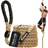 Keepark Climbing Rope, 1.5 Inch in Diameter Gym Climbing Rope, No Mounting Bracket Included, Length Available 15Feet Keepark