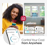 6,000 BTU Dual Inverter Smart Window Air Conditioner, 115V, Cools 250 Sq. Ft., Ultra Quiet Operation LG