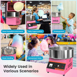 BLITZHOME Cotton Candy Machine, 1000W Electric Commercial Retro Candy Floss Maker with Sugar Scoop, Stainless Steel Bowl, Easy to Use/Clean, Perfect for Home, Party, Carnival, Kids Birthday, Festival